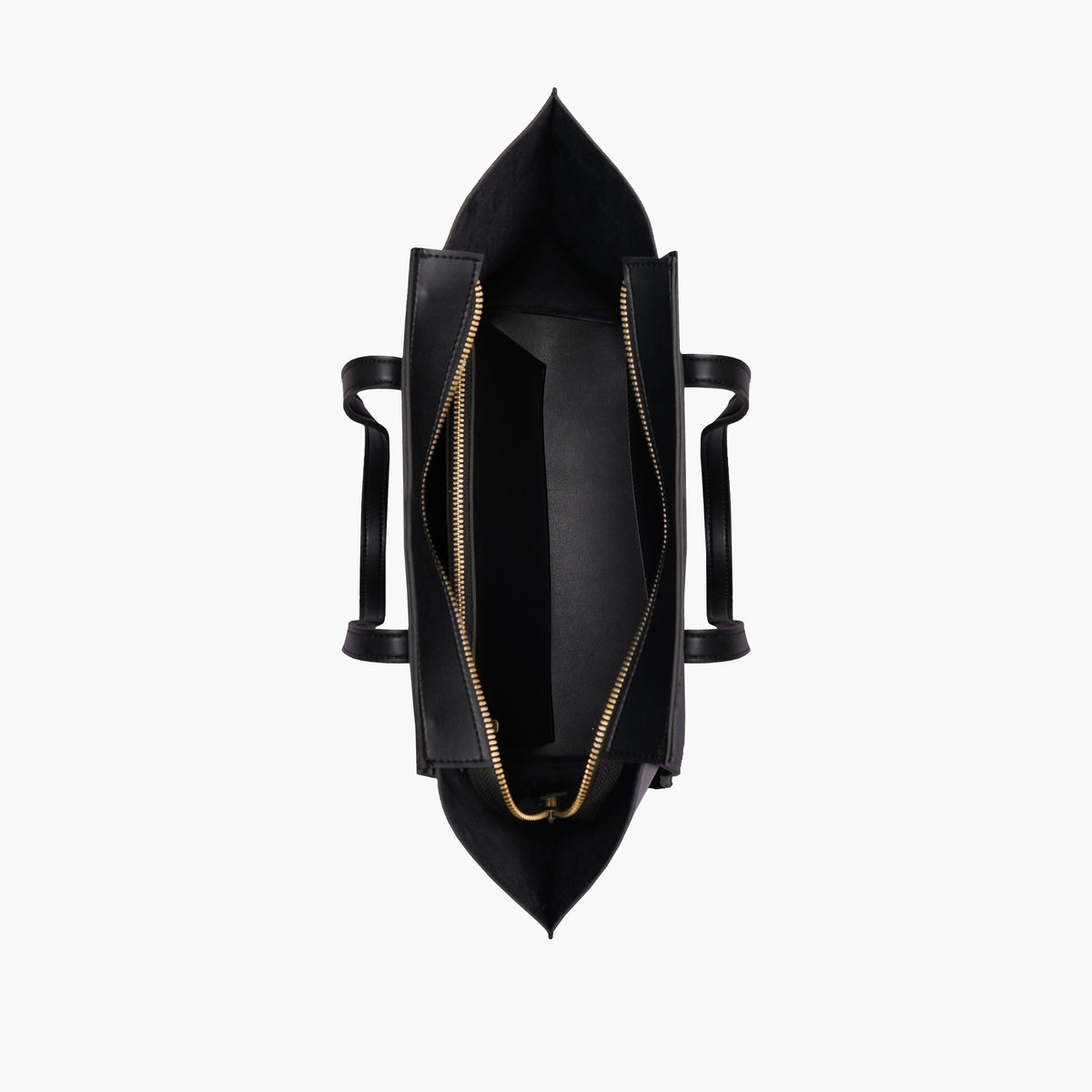 Black suede classic tote bag