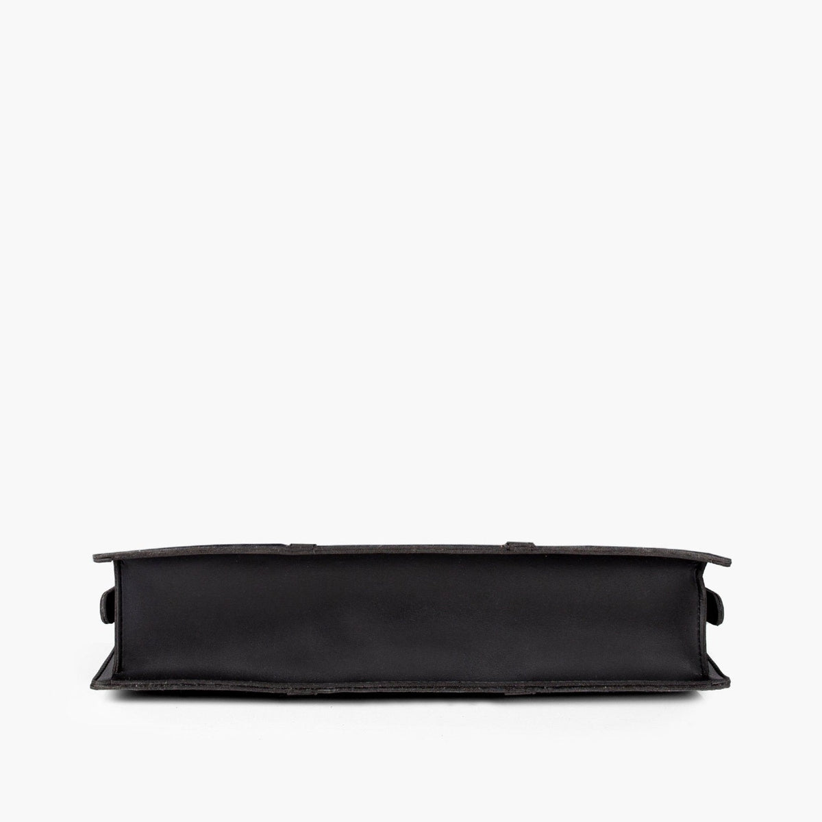 Black suede laptop bag