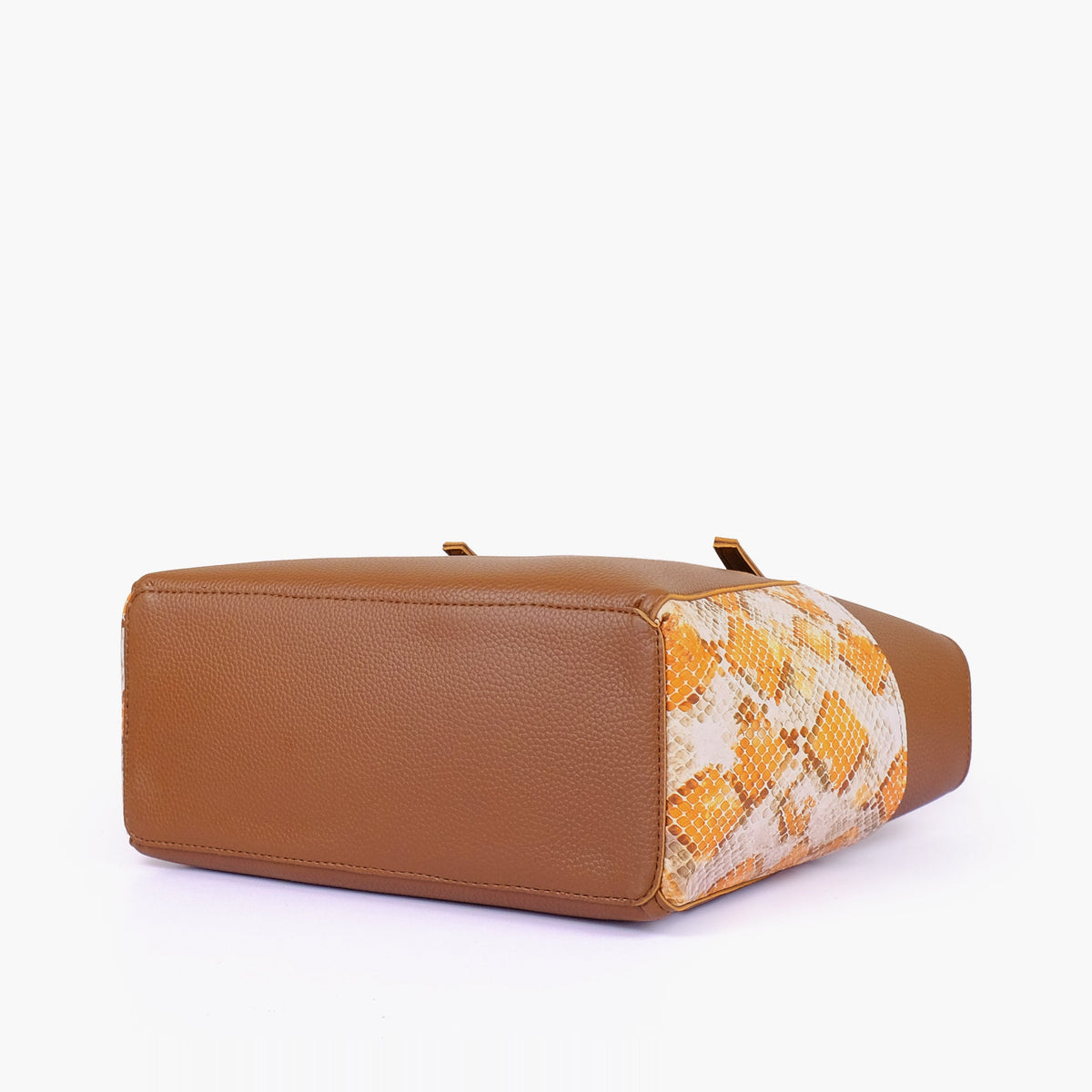 Horse brown double pocket tote