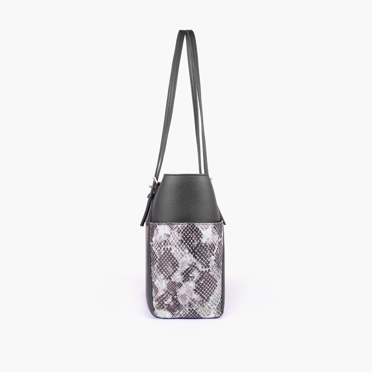 Black double pocket tote
