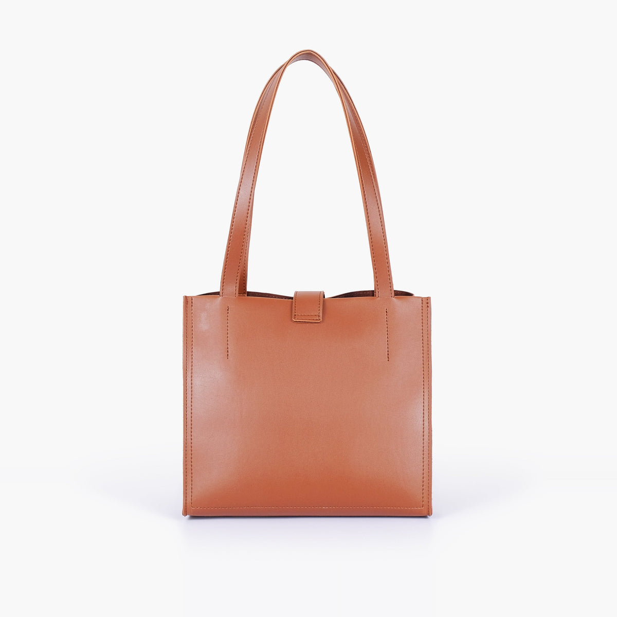 Brown mini tote bag