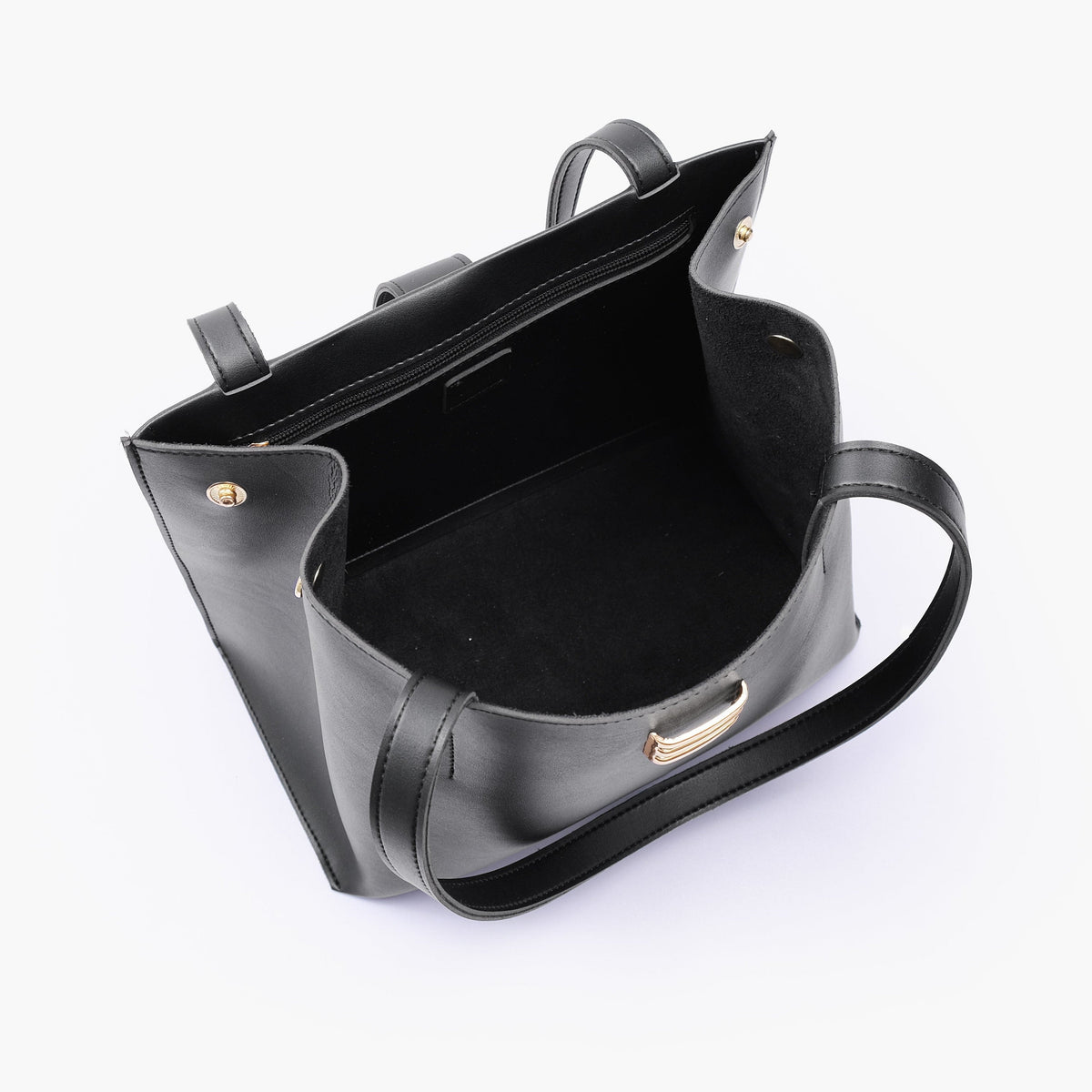 Black mini tote bag