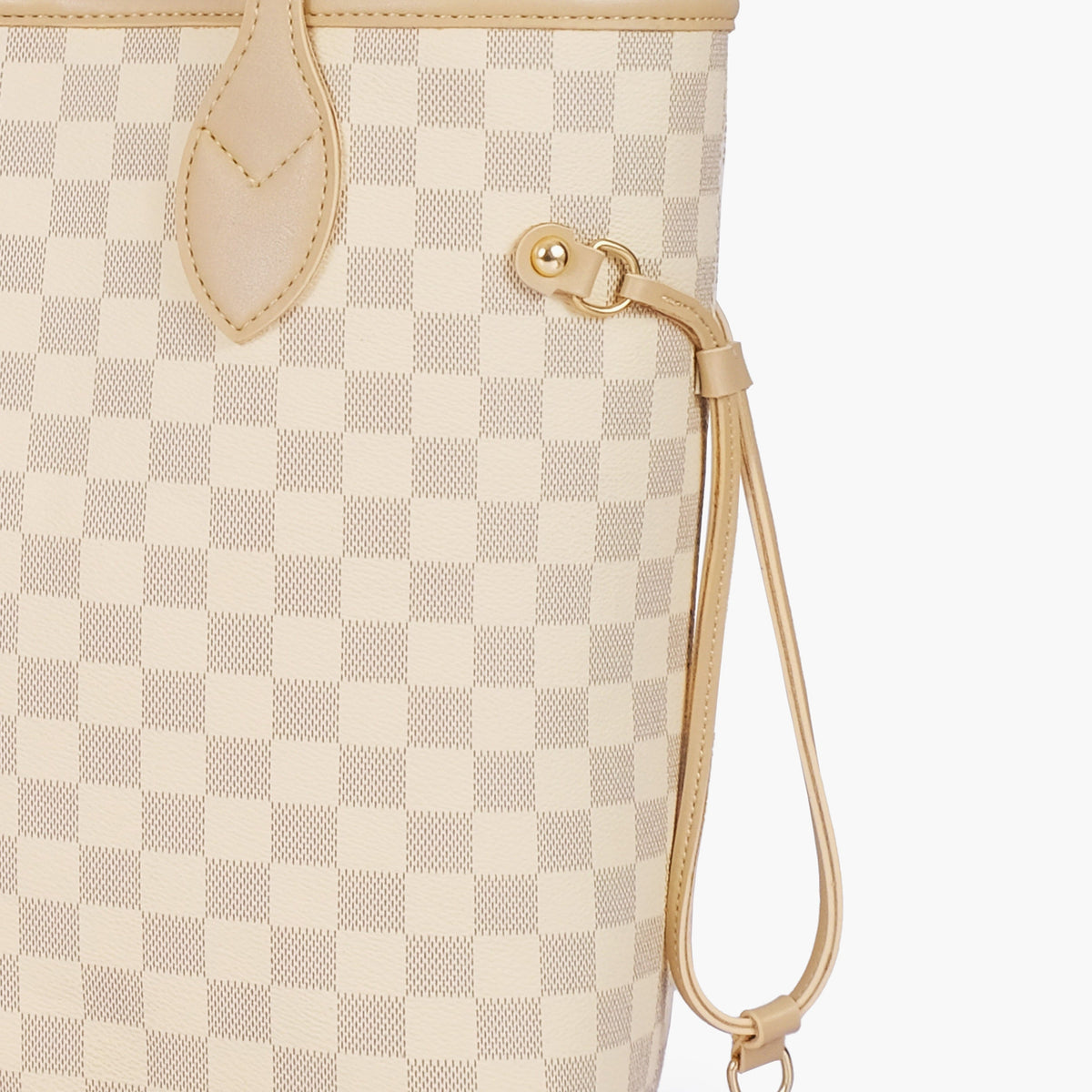 Off-white checkered neverfull tote bag
