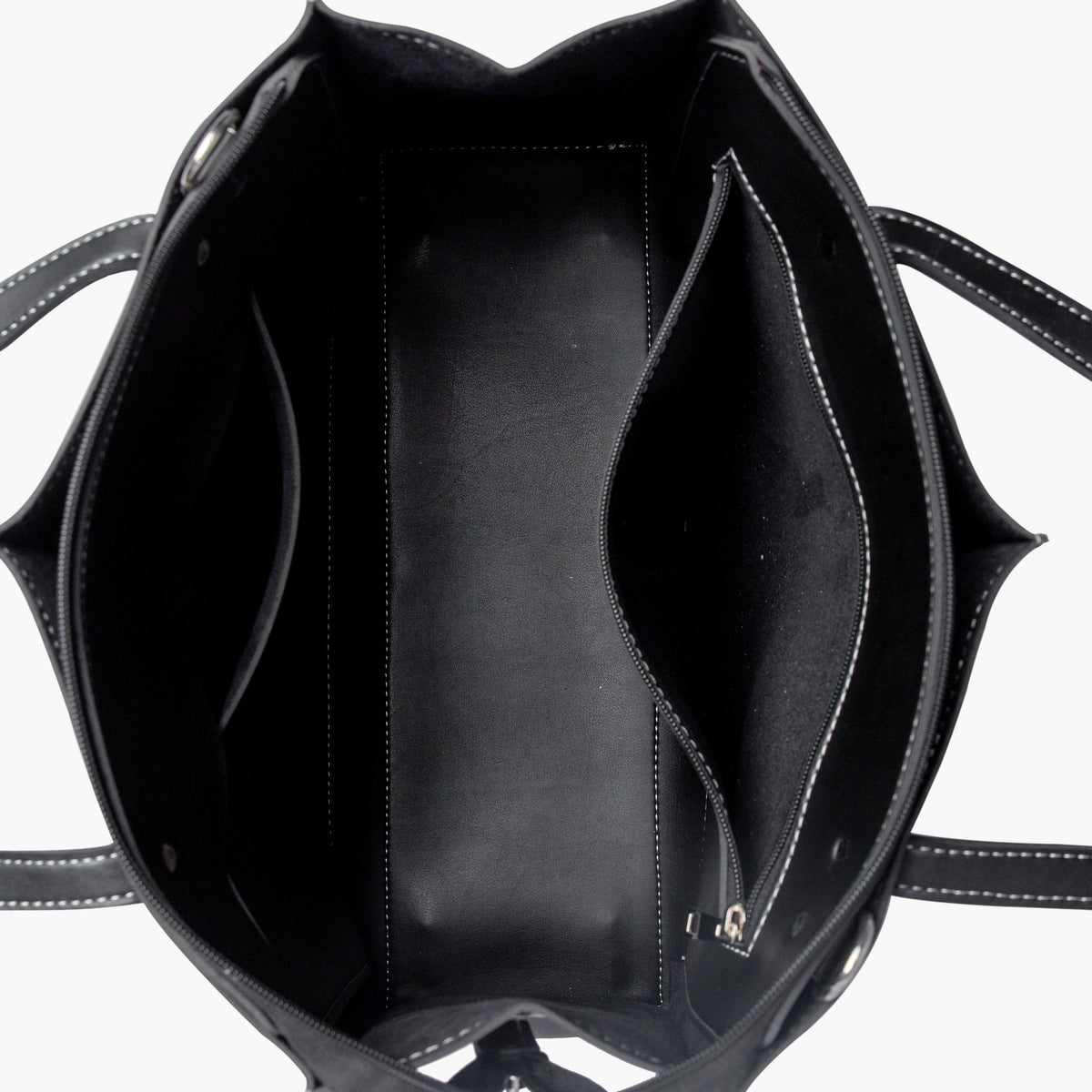 Black work tote bag