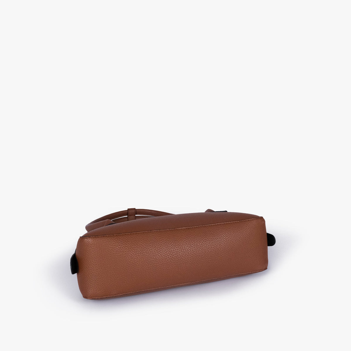 Brown east-west baguette bag