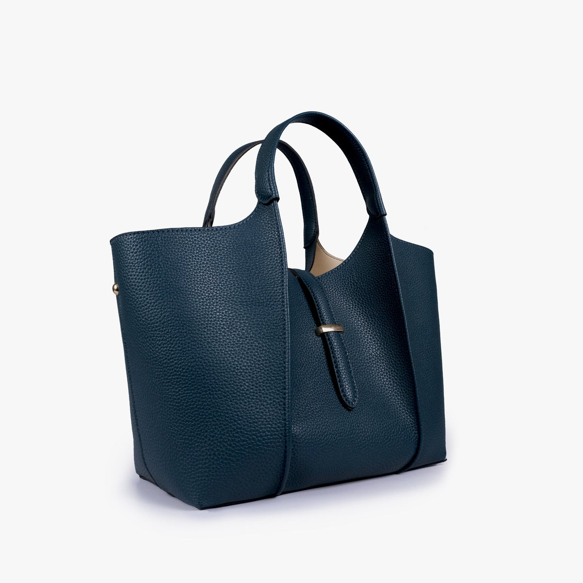 Teal scoop mini tote bag