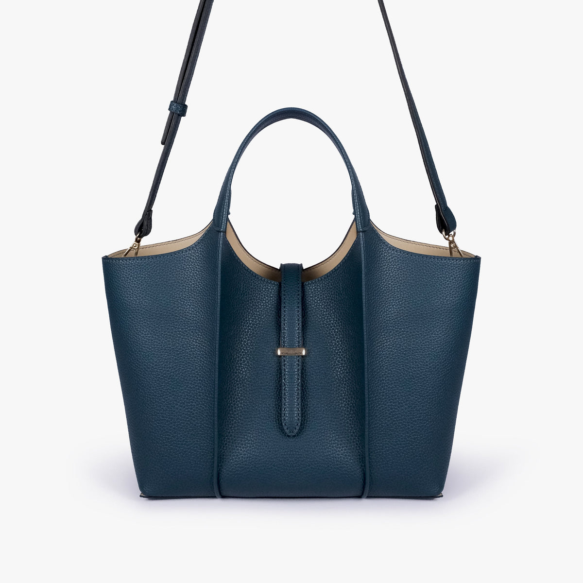 Teal scoop mini tote bag