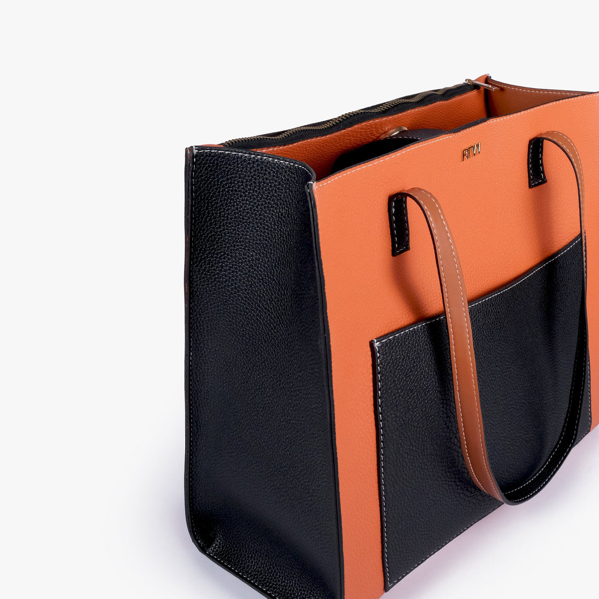 Ember color blocking tote