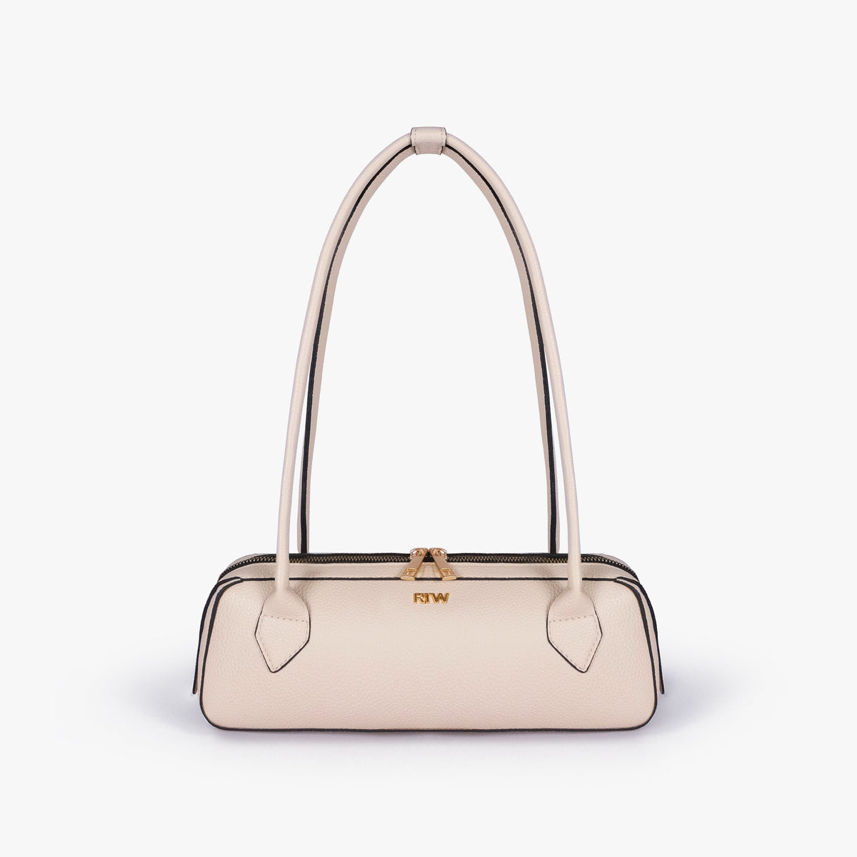 Off-white east-west baguette bag