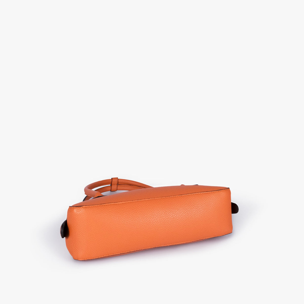 Orange east-west baguette bag
