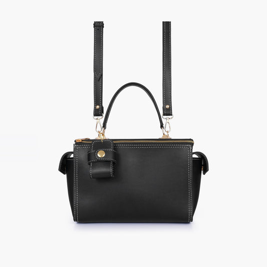 Black bowling bag with top-handle