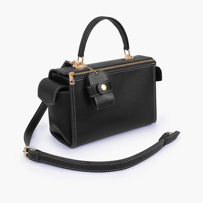 Black bowling bag with top-handle