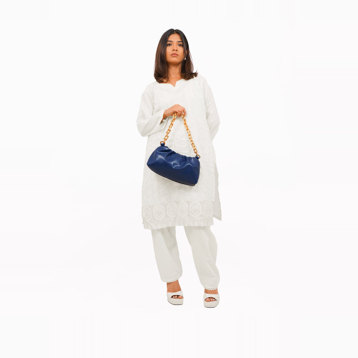 Blue cloud bag