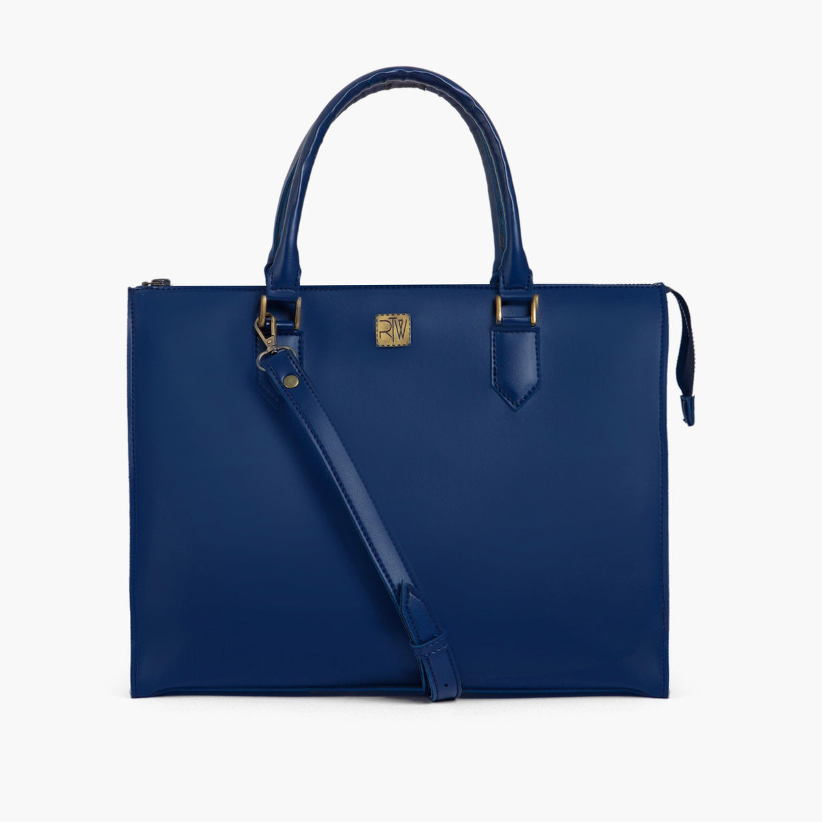 Blue workplace handbag