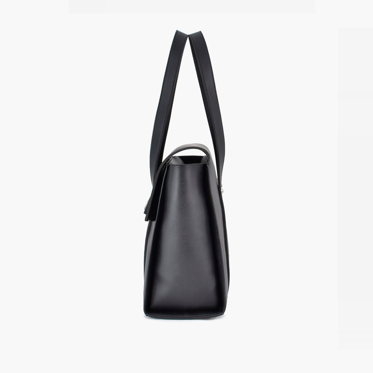 Black carry-all satchel bag