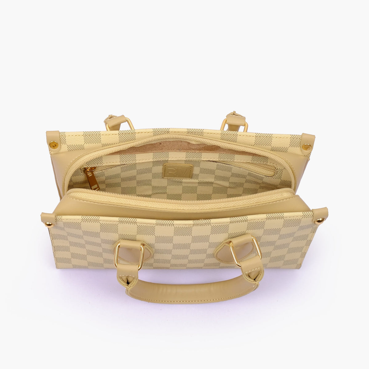 Off-white checkered on-the-go mini bag