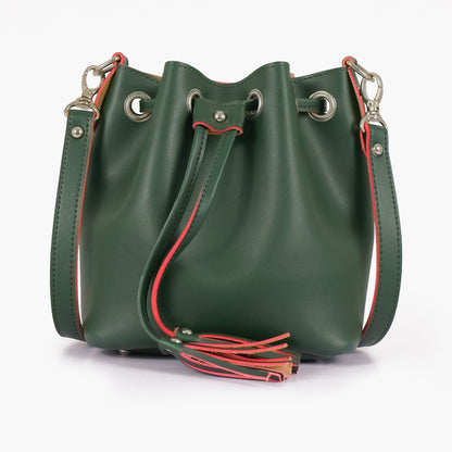 Army green bucket bag