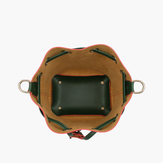Army green bucket bag