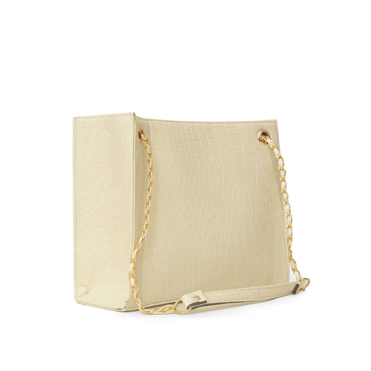 Crocodile Tote White - Leftover