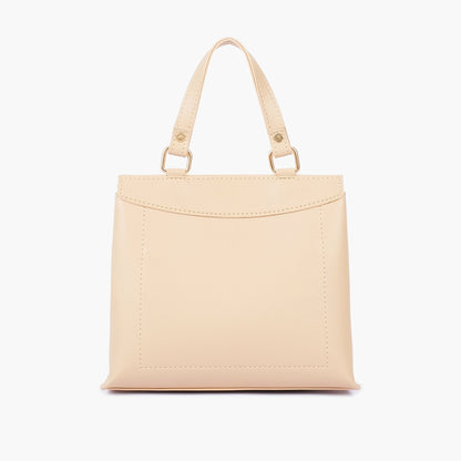 Off-white front lock top-handle mini bag