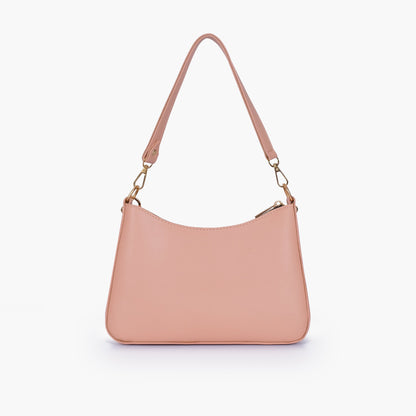 Peach hobo evening bag