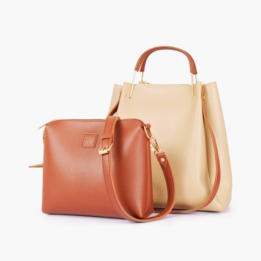 Off-white metal handle tote bag