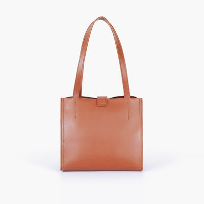 Brown mini tote bag