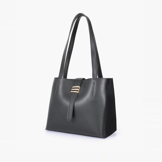 Black mini tote bag