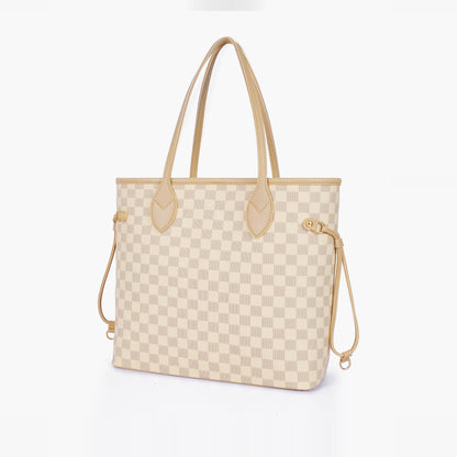 Off-white checkered neverfull tote bag