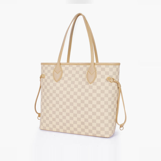 Off-white checkered neverfull tote bag