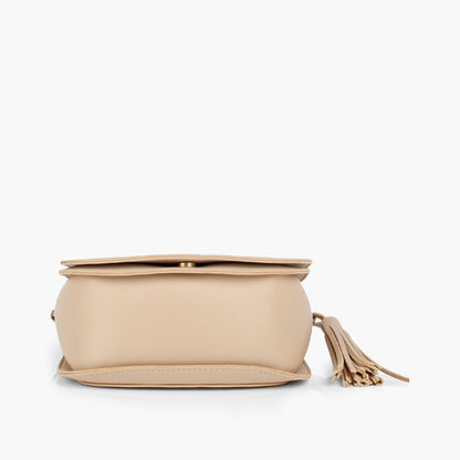 Off-white foldover saddle bag
