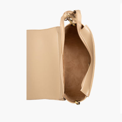 Off-white foldover saddle bag