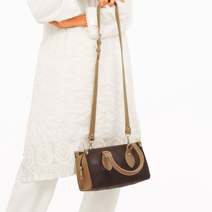 Dark brown and coffee on-the-go mini bag