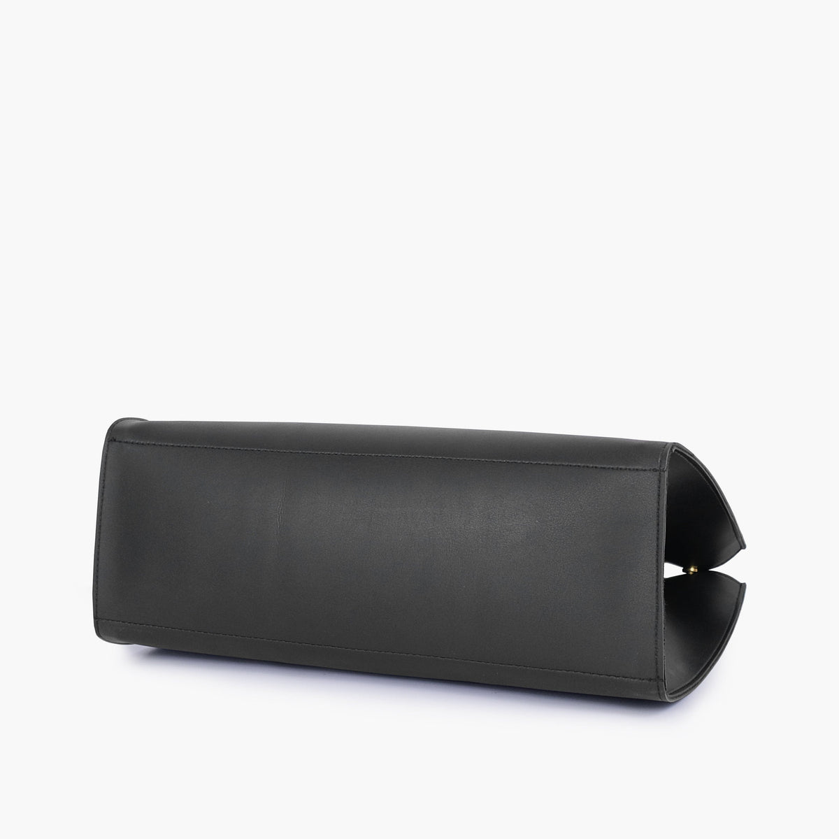 Black signature tote bag