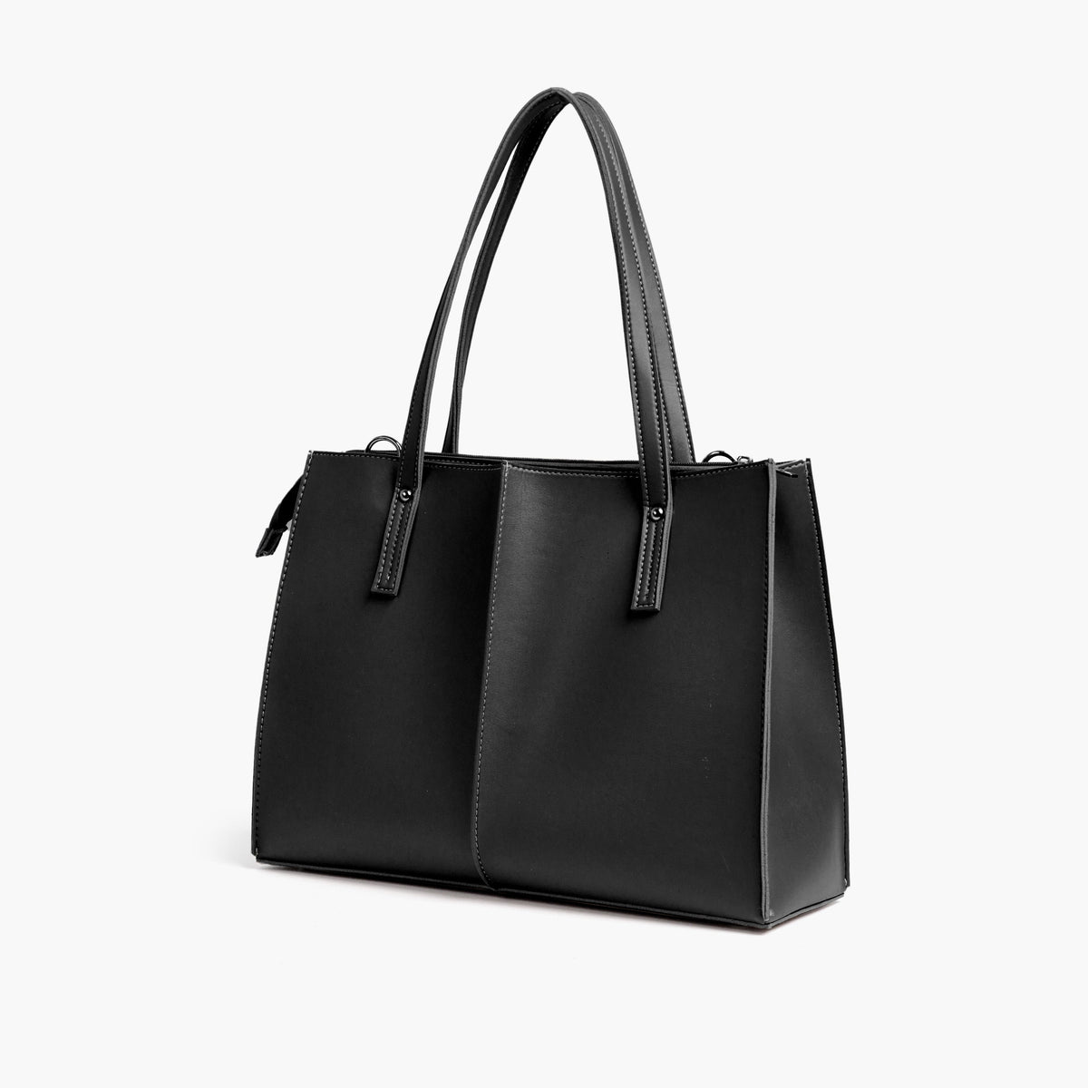 Black work tote bag