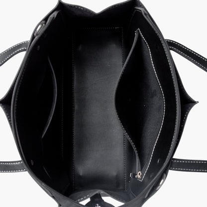 Black work tote bag
