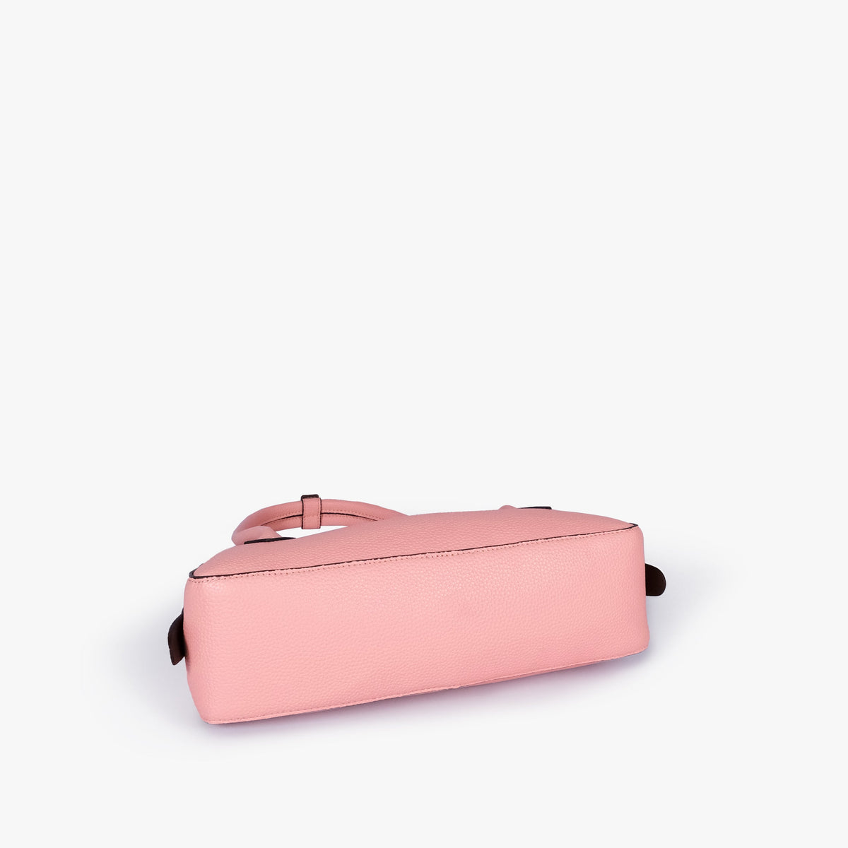 Blush pink east-west baguette bag