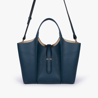 Teal scoop mini tote bag