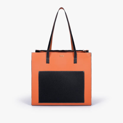 Ember color blocking tote