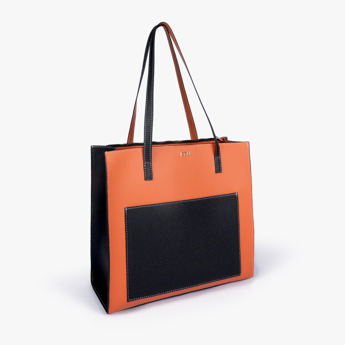 Ember color blocking tote
