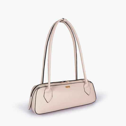 Off-white east-west baguette bag