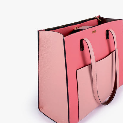 Petal color blocking tote