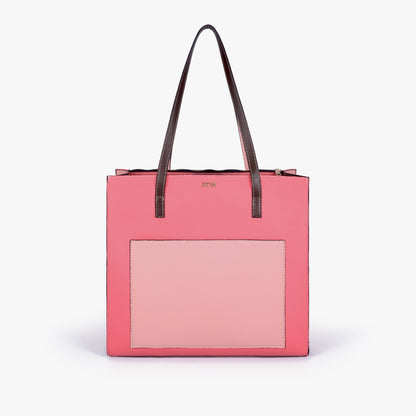 Petal color blocking tote