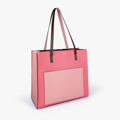 Petal color blocking tote